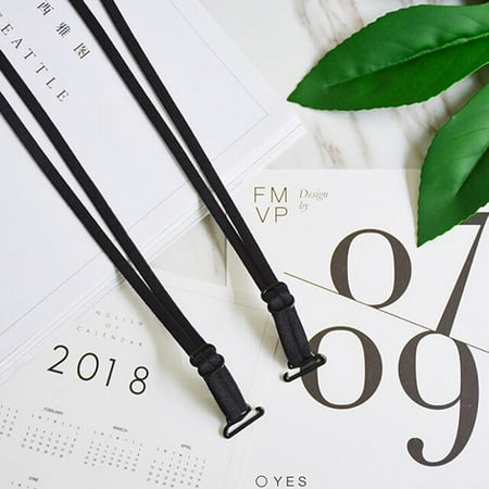 

QWZNDZGR 1pair Candy Color Double-Shoulder Adjustable Shoulder Strap Girdle Elastic Bra Straps