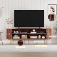 thumbnail image 5 of Soonbuy 47" TV Stand, Modern TV Console Table with Storage Compartment and Sliding Door, Gaming Entertainment Center with Cabinet for Living Room, Bedroom, Office, 5 of 7