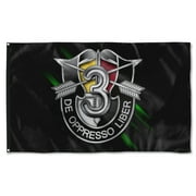Cayyon 3rd Special Forces Group Numeral Flag 3x5Feet Military Banner with 2 Brass Grommets