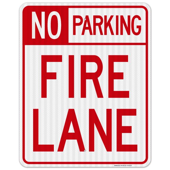 No Parking Fire Lane Sign,