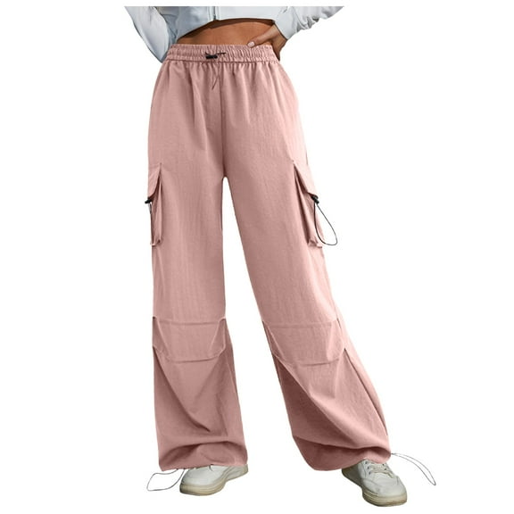 Gibobby Womens Hiking Pants Quick Dry Lightweight Travel Golf Cargo Safari Pants Zipper Pockets(Pink,L)