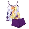 thumbnail image 4 of Wovix Plus Size Tankini Swimsuit for Women Tummy Control Bathing Suit Blouson Racerback Tankini Top with Shorts Two Piece, 4 of 5