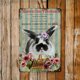thumbnail image 3 of Cesta de huevos de Pascua con rayas azules retro, RabFlowers, letreros metálicos vintage, letrero decorativo de Pascua de primavera, póster metálico de 12 x 8 pulgadas, 3 of 7