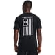 thumbnail image 3 of Camiseta Under Armour New Freedom Flag para Hombre Negra/Blanca, 3 of 6