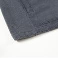 thumbnail image 3 of SYMOID Big & Tall Men's Soft Polyester Fleece Jacket - Warm Full-Zip, Stand-Up Collar, 2 Side Pockets, Relaxed Fit for Daily/Outdoor Use, Dark Gray, Size 4XL, 3 of 9