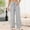 Gray(New), variant on PNTUTB Women's Fashionable Versatile Striped Casual Relaxed Comfortable Drawstring Wide Leg Pants with Pockets