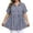 *Navy, variant on Women's Striped Embroidered Plus Size Print Short Sleeve Peplum Blouse, Casual Button Down Summer Shirt Red,Women's Plus XXXL