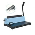 thumbnail image 1 of Spiral Wire Binding Machine 34 Hole File Menu Tender Document Picture Manual Punch Hole Binder, 1 of 5