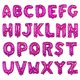 thumbnail image 1 of Kit de globos, 26 piezas, Mylar, 16 pulgadas, rosa roja, 26 letras, 1 of 1