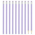 thumbnail image 1 of Unique Bargains Crayons Ronds avec Gomme, Graphite HB, Violet, 24 Unités, 1 of 6
