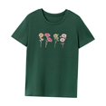 thumbnail image 3 of Camiseta de Mujer Camiseta con Cuello Redondo Souvenir Camiseta Básica de Ajuste Regular para Viajeros S, 3 of 7