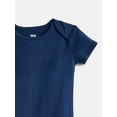 thumbnail image 3 of Wonder Nation Baby Boys' Solid Bodysuit with Short Sleeves, 3-Piece, Sizes 0M-24M, 3 of 4