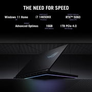 ASUS ROG Strix G16 (2025) Gaming Laptop, 16” FHD+ 16:10 165Hz/3ms Display, NVIDIA® GeForce RTX™ 5060 Laptop GPU, Intel® Core™ i7 Processor 14650HX, 16GB DDR5, 1TB Gen 4 SSD, Wi-Fi 7, Windows 11 Home