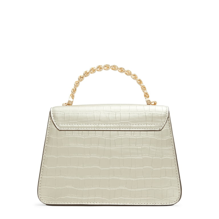 COACH Chain-linked Quilted Crossbody Bag in White