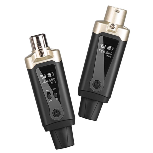 Receptor transmisor inalámbrico de micrófono UHF 500-980MHz para mezclador de transmisión en vivo