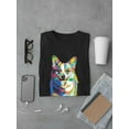 thumbnail image 3 of Colorful Welsh Corgi Sprinting T-Shirt Men -Image by Shutterstock, Male Small, 3 of 4