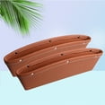 thumbnail image 6 of Car Seat Gap Filler Organizer Drop Catcher Pocket Between Seat and Console (Brown), 6 of 7