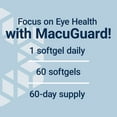thumbnail image 6 of Life Extension, MacuGuard® Ocular Support with Saffron & Astaxanthin, eye health supplement, sharp vision support, carotenoid blend 208 mg, 60 softgels, 6 of 10