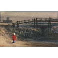 thumbnail image 3 of Thomas Shotter Boys 18x13 Black Modern Framed Museum Art Print Titled - The Footbridge, 3 of 5
