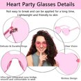 thumbnail image 3 of 14 Pares Gafas de Sol sin Montura en Forma de Corazón, Gafas de Fiesta de Color, Gafas de sol en Forma de Corazón, Gafas de Disfraz Divertidas,para Carnaval, de Navidad, Fiesta de Cumpleaños, 3 of 5