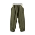 thumbnail image 2 of Xdegoge Tween Girls Jogger Pants Elastic Waist Athletic Loose Casual Wide Leg Sports Sweatpants with Pockets Running Sports Activewear Trousers, 2 of 9