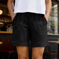 thumbnail image 3 of Guluxicc Women's Cotton Shorts with Pockets Elastic Waist Straight Leg Running Performance Short Trousers for Everyday Gym Workout, 3 of 8
