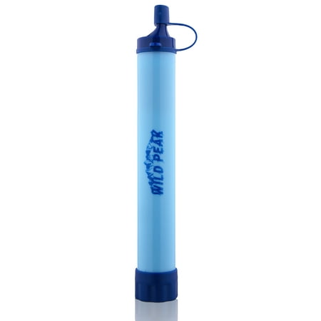 Wild Peak Stay Alive-1 Outdoor 4-Stage Water Filter Emergency Straw with Activated Carbon for Survival, Camping, Hiking, Climbing, Backpacking (4000 (Best Survival Water Filter Straw)