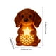 thumbnail image 3 of Luz Nocturna De Resina Adorno navideño de perrito brillante, 12,8 x 10,3 x 8,7 cm, de resina, para decoración de escritorio y ambiente navideño (1 unidad). Rkxzt, 3 of 9