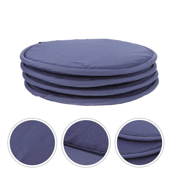 BESTYASH 4-Pack Navy Dining Chair Cushions with Soft Polyester Fiber Filling, Comfortable Seat Pads for Kitchen and Dining Room