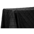 thumbnail image 1 of 1 Pc, Pintuck 90"X156" Rectangular Tablecloth - Black For Wedding & Party Decor, 1 of 1