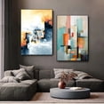 thumbnail image 2 of Póster de arte abstracto con colores apagados, decoración del hogar, pintura en lienzo, impresión artística de pared, imagen para decoración de sala de estar, cuadros, 2 of 5