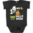 thumbnail image 3 of Inktastic My 1st Halloween with Ghost Monster and Pumpkin Boys or Girls Baby Bodysuit, 3 of 5