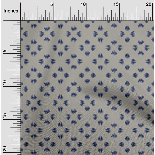 oneOone Viscose Jersey Fabric Small Motif Ikat Print Sewing Fabric BTY 60 Inch Wide