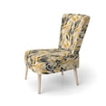 thumbnail image 3 of Designart "Soft Colors Botanicals Pattern" Upholstered Modern & Contemporary Accent Chair and Abstract Arm Chair - Multiple Color & Pattern, 3 of 7