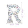 thumbnail image 2 of WHAMVOX 26pcs Glitter Iron On Letter Patches Self Adhesive Letter Patches Rhinestone Letters, 2 of 8