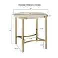 thumbnail image 7 of Furniture of America Vasket Contemporary Metal End Table in Gold Champagne, 7 of 7