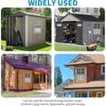 thumbnail image 5 of 2 Pack Shed Windows Flush Mount Window with Tempered Glass and Fiberglass Screen Small Sliding Windows for Shed, Chicken Coop, Playhouse,Household,Garage, 5 of 7