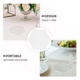 thumbnail image 3 of RENACLIPY Clear Acrylic Hexagonal Place Cards 5-Pack Erasable Wedding Table Number Cards for Events, 3 of 8