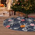 thumbnail image 6 of Yiaed Hawaiian Style Print Christmas Tree Skirt , Tree SkirtsTree Mat for Christmas Winter Holiday Indoor Decorations-48", 6 of 7