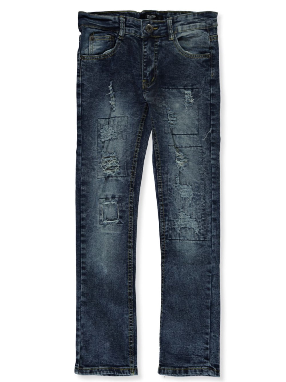 Public Supply Co. Boys' Rip Stitch Jeans - black wash, 12 (Big