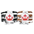 thumbnail image 1 of Bandar Seri Begawan Brunei emblema nacional Pulsera pareja de cuerdas de cuero Unbranded M, 1 of 3