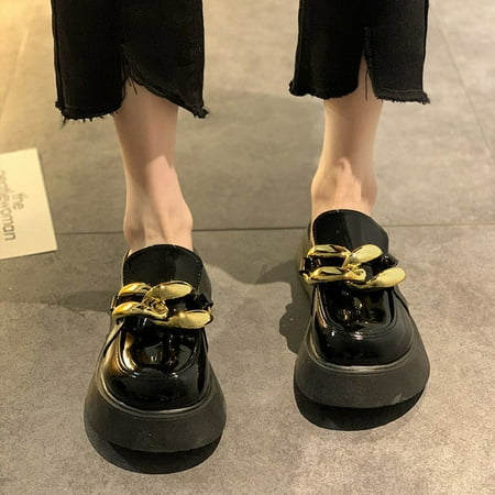

Women s Platform Shoes Half Slippers Fashion Versatile Summer Outdoors for Girls 40 A