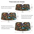 thumbnail image 5 of ALAZA Retro Blooming Flowers Windshield Sun Shade Car Foldable Sun Visor Block UV Rays Protector 53"x23.5", 5 of 8