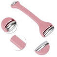 thumbnail image 3 of Unique Bargains 1 Pc Rodillo Facial Doble Lado para Mujeres para Salón de Belleza Vacaciones Baño Viaje ABS Aleación Rosa, 3 of 3