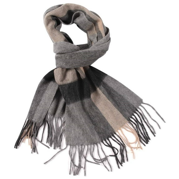 Wool Plaid Scarf for Women & Men – Lightweight & Warm, Soft Breathable Checkered Scarf, Classic Tartan Wrap for Winter (Multi-Color)