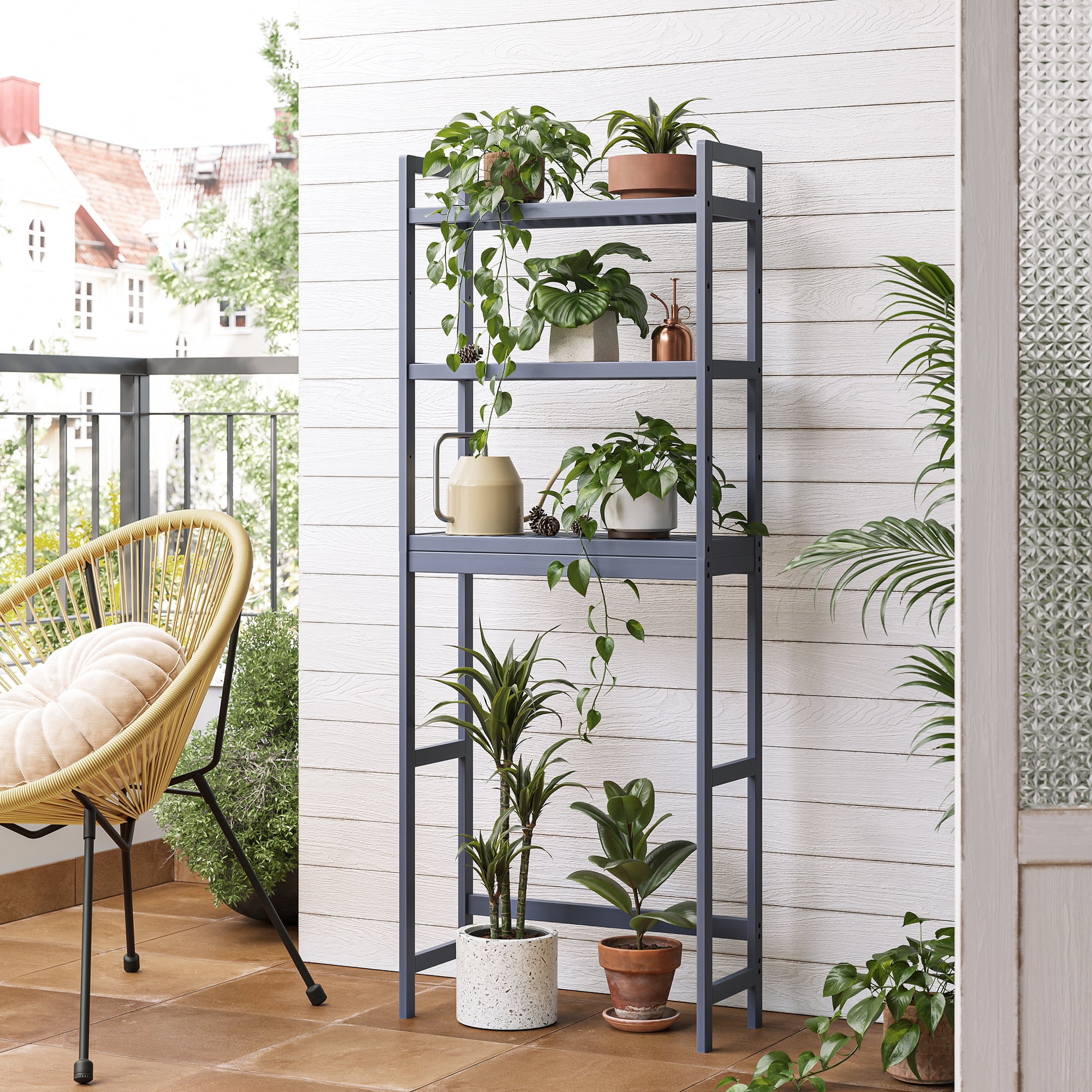 Over The Toilet Storage Bamboo 3-Tier Over-The-Toilet Space Saver Organizer Rack Stable Freestanding Above Toilet Stand for Bathroom Restroom Laundry