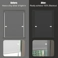 Keego 100 Blackout Light Blocker Strips, PVC, Bedroom & Media Room Blinds, 2pcs, Silvery Grey