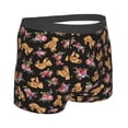 thumbnail image 4 of Uemuo Rose Flower Bear Pattern Men's Boxer Briefs,Trunk Anti-Chafing,Comfortable, Durable, and Stylish Underwear-X-Large, 4 of 9