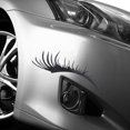 thumbnail image 5 of 2 pares de pestañas para faros de coche, pegatinas para faros de coche, pegatinas divertidas para el cuerpo, decoración para coche (negro) TUNC Sencillez, 5 of 5