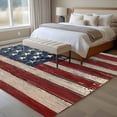 thumbnail image 5 of Area Rug 60×96in, USA Star and Stripe Retro Wood Barn Floor Carpet Living Room Rug, Farm Wooden Patriotic Flag Non-Slip Welcome Mat Indoor Rugs for Bedroom Dining Room, 5 of 9